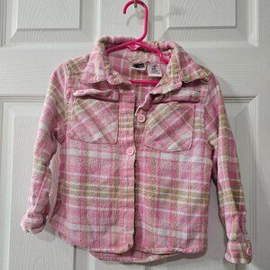 Extremely Me Flannel Button-up Toddler Girl Shirt Size 6x